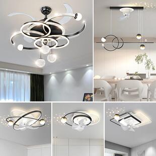 客厅吸顶灯风扇灯2026年新款轻奢大气智能星空卧室房间组合灯具