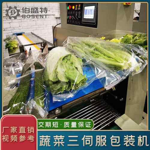 广东佛山工厂直供600下走膜三伺服蔬菜包装机 野菜瓜果保鲜套袋机