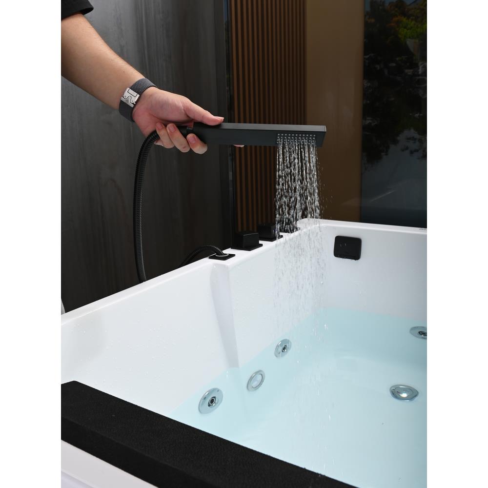 亚克力家用小户型大空间深泡浴缸恒温冲浪按摩坐式水疗迷你浴缸