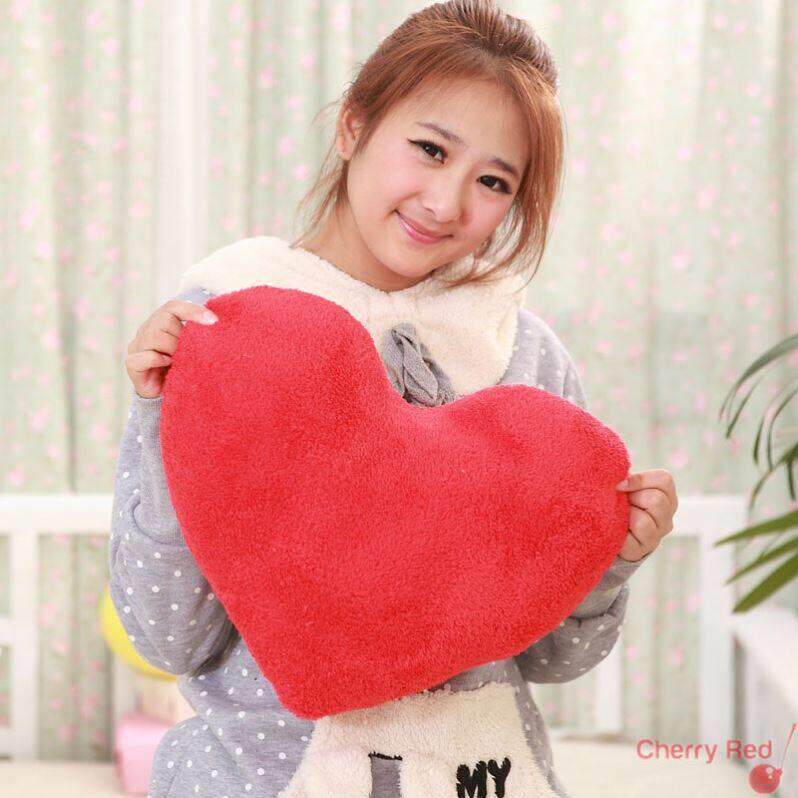 Red love cushion peach heart sofa cushion red heart pillow图片