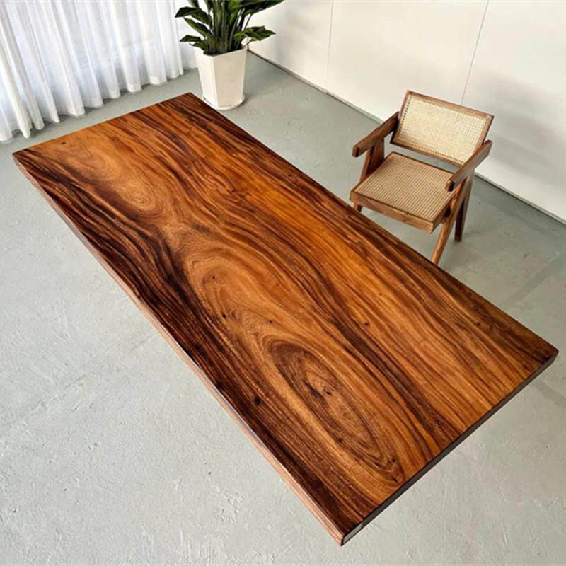 尺寸：215*93*6.5精品胡桃木大板全方原木色