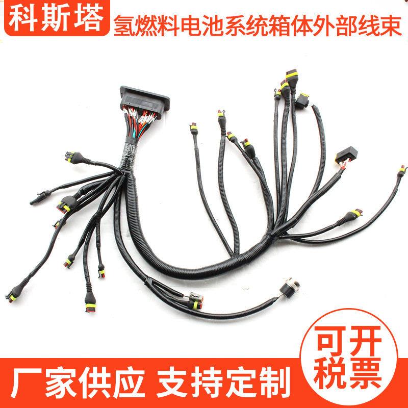 汽车电动燃料电池压箱线束制造 45KW氢燃料电池控制线束德驰