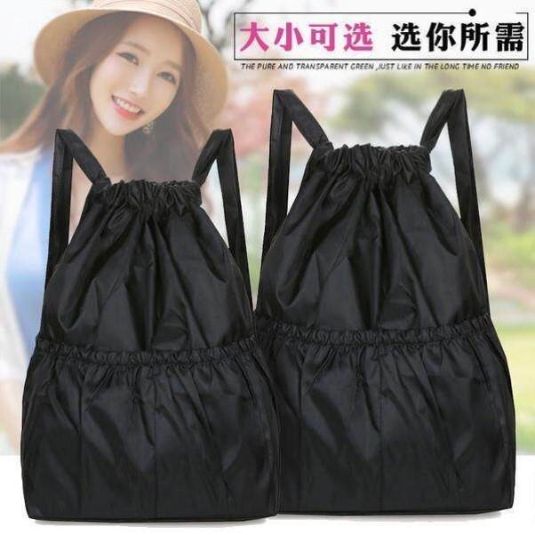 大号抽绳束口超市购物袋子时尚双购物袋/环保袋/帆布