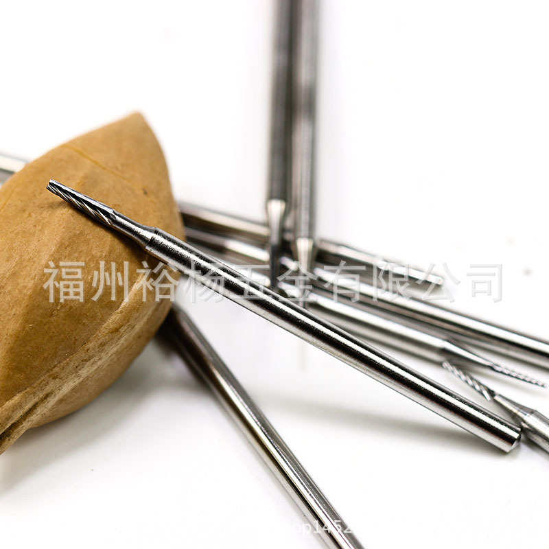 硬质合金钨钢旋转锉木雕铣刀雕刻木根雕琥珀打磨头斜柱针