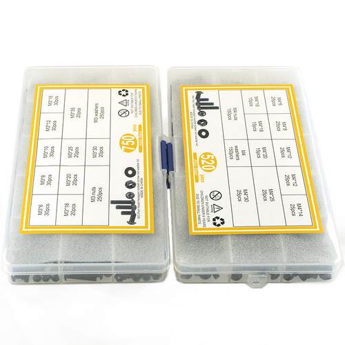 50pcs-750pc2黑色高强度盘头内六组角螺丝配螺s母平垫M3-M1414合