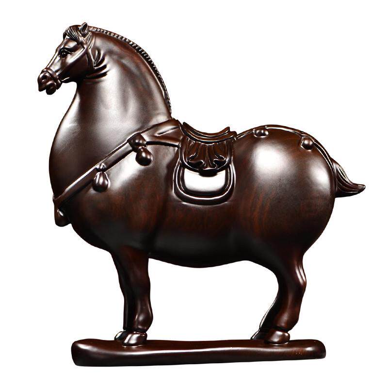 家居装饰生肖开业木雕工艺礼品摆件雕刻红木质办公室动物实木唐马,家居饰品,木雕,淘宝优惠券,粉丝福利购,淘宝优惠卷