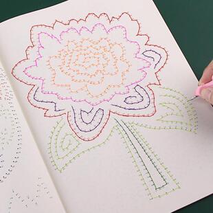 弱视训练描图画本益智精细画画的画册提高孩子远视儿童视力描红本