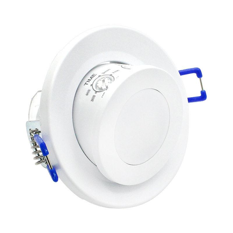 220V 嵌入式24G人体存在呼吸感应开关卧室灯具可调角度带延时开关