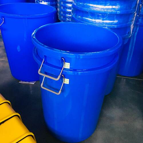 厂家现货供应100L圆形带盖大容量食品级储水桶塑料水桶手提圆桶