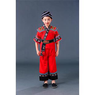 高档儿童蒙古族舞蹈服装男孩男出童族族衣服少数藏民服饰六一演表