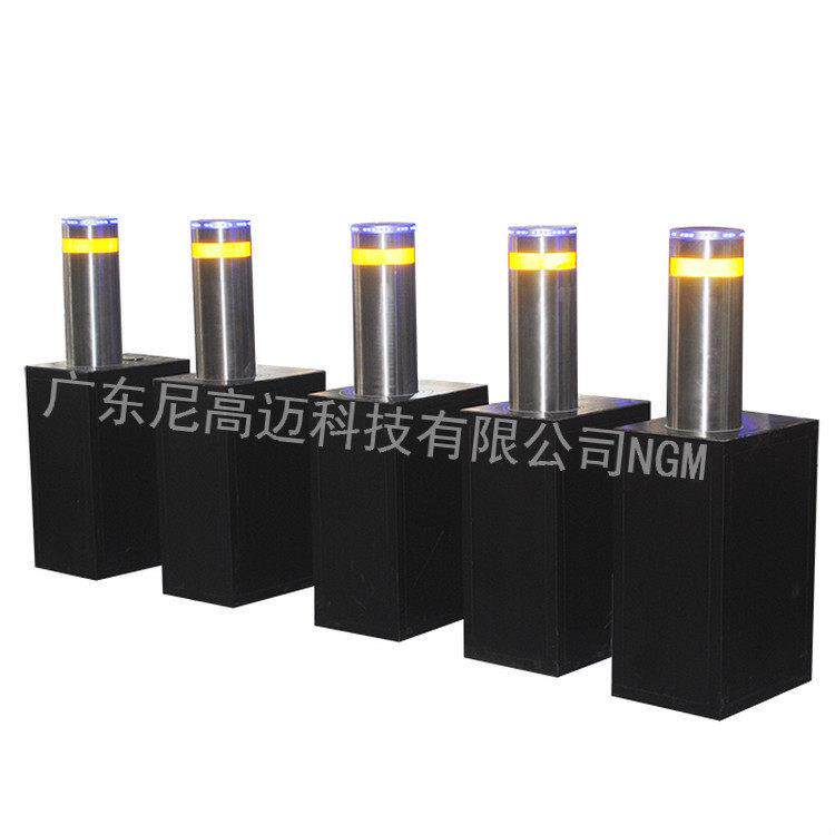 防撞升降柱带灯 小型液压升降柱路障 全自动升降柱护桩隔离地柱