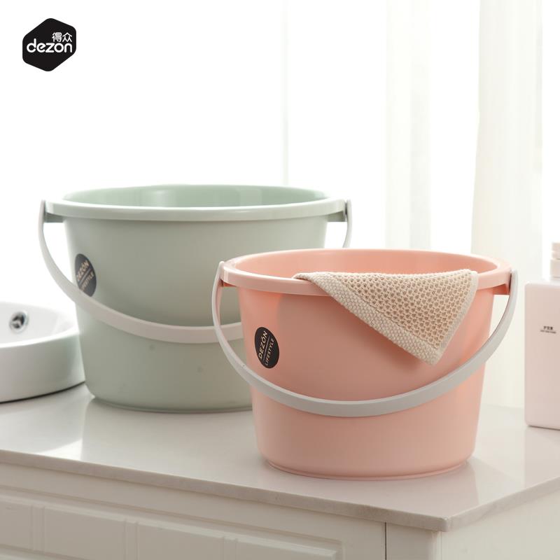 小桶子塑料收纳矮桶水桶赶海户外手提卫生间冲水桶洗衣桶学生泡脚