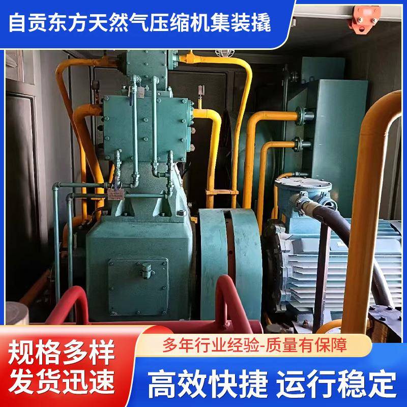 自贡东方天然气压缩机集装撬天然气加气站压缩机天然气体压缩机