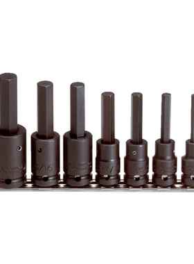 3/8方英制7件套内六角冲击套筒1/8-3/8J72152