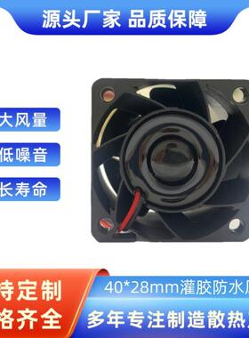 9WL0412P3G001户外电源散热风扇IP68灌胶风扇4028防水风扇