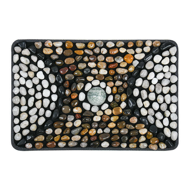 【福泰安康】鹅卵石按摩垫雨花石脚底穴位足疗石头指压板养生家用
