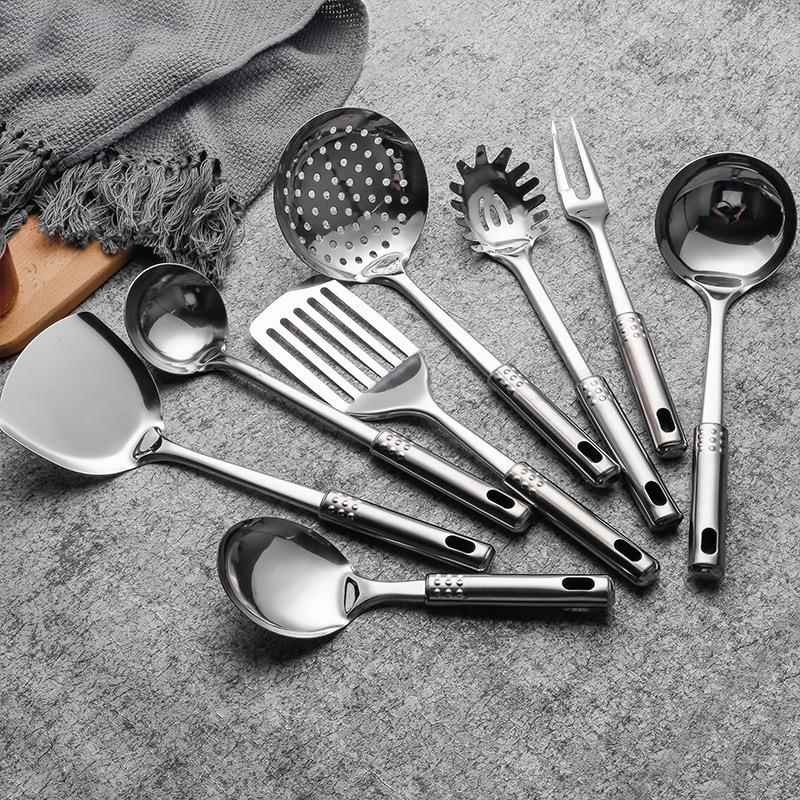 家用不锈钢汤勺锅铲厨具套装厨房用品烹饪漏勺炒菜勺子铲子烹饪