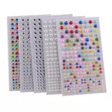 Детские серьги, трехмерная наклейка из жемчуга, без проколов ушей