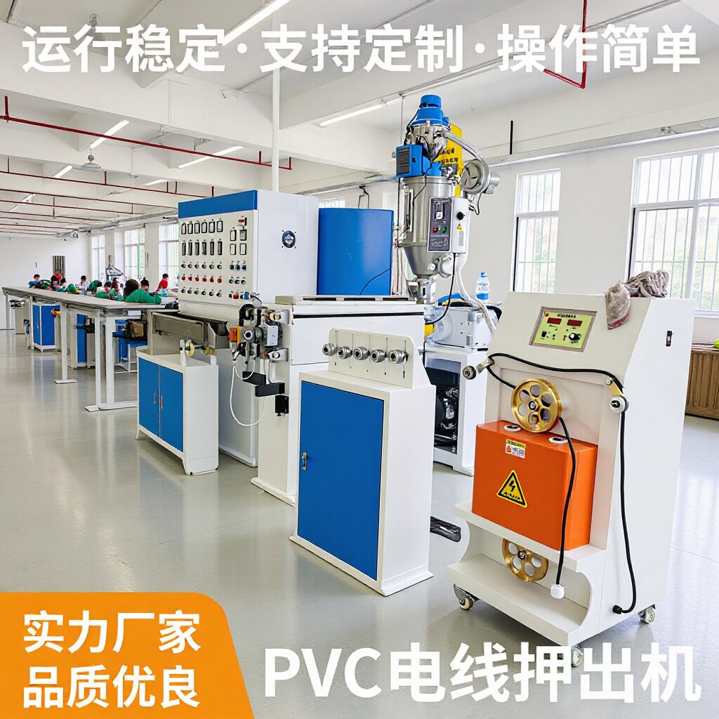 供应506070PVC电线押出机bv电线挤出机电线设备护套线押出机