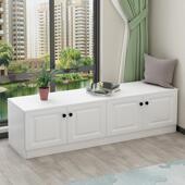 傲琛飘窗柜实木定制自由组合柜子阳台柜落地柜收纳柜地柜矮收纳柜