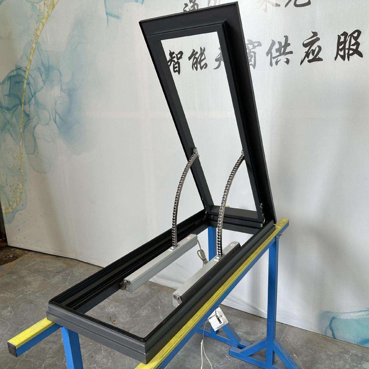电动铝合金天窗智能移动天窗平移电动窗户天窗弯链条雨水感应天窗