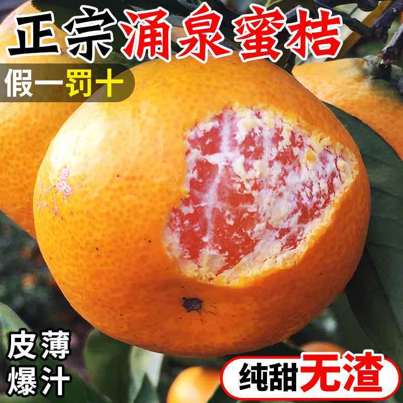 正宗临海涌泉蜜桔新鲜水果橘子10斤当季整箱黄岩密桔子