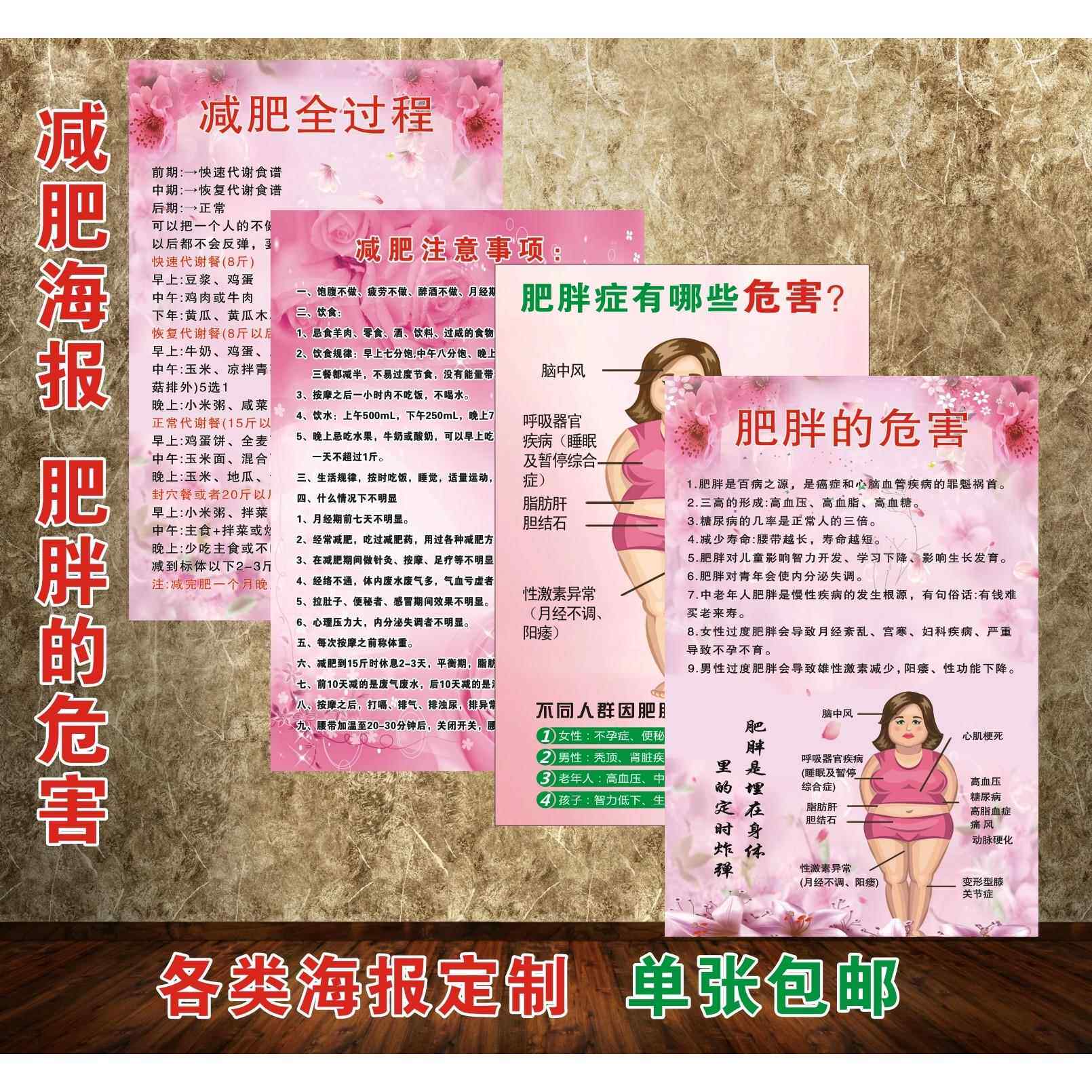 减肥海报减肥宣传海报肥胖的危害海报减肥注意事项海报宣传画