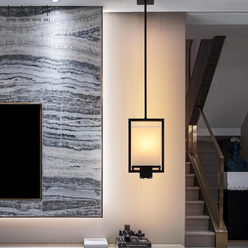 新古中卧室床式头吊灯现代中式小吊灯中国风复关玄灯走廊过H828道
