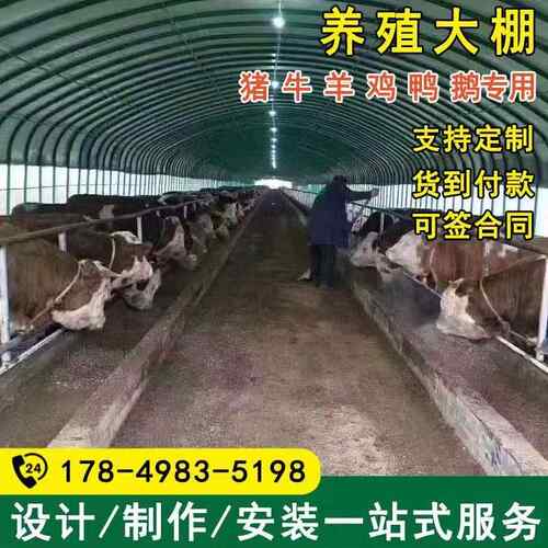 养殖大棚钢管骨架全套定制温室种植蔬菜牛棚猪圈羊棚支架拱杆配件