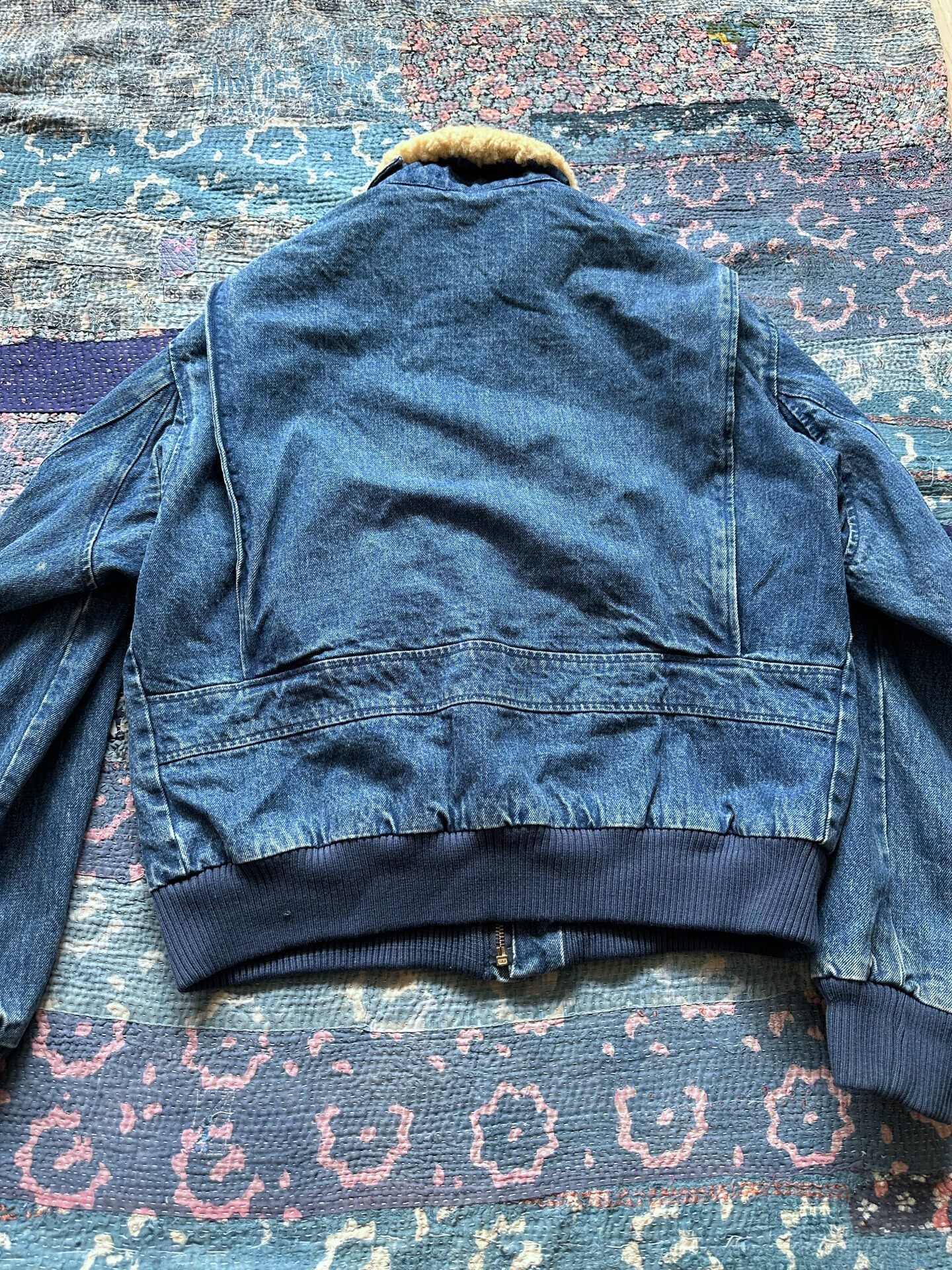 Polo Ralph Lauren Denim Shearling Jacket — label