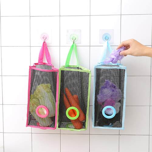 Creative Grid Trash Bags, Storage Bags, Eco-friendly Plastic