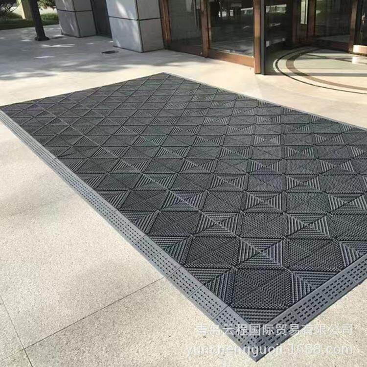 酒店室外门口进门防滑地垫户外防水防晒地毯商铺门外台阶斜坡脚垫