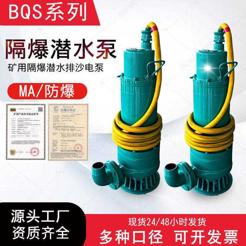 矿用隔爆型潜水排沙电泵BQS80-80-37kw 电压380/660防爆排污泵