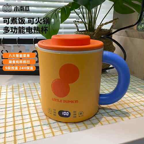 小南瓜电炖杯家用学生宿舍蒸煮多功能一体一人食小煮锅智能电热杯