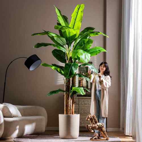 仿真绿植龟背旅人蕉高端轻奢客厅大型盆栽落地摆件造景假植物
