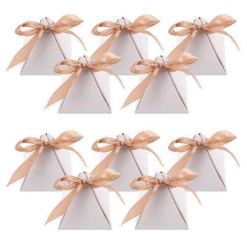 25pc Triangle Wedding C y Boxes Durable Paper Small Party