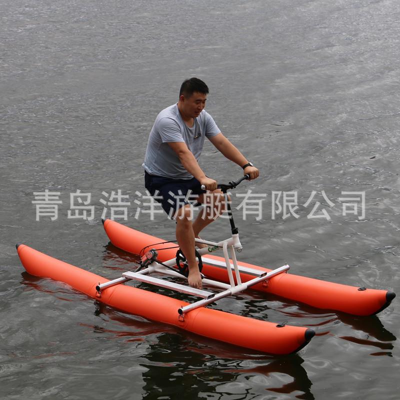 水上自行车单人双人水上娱乐车脚蹬休闲船水上单车海上自行车