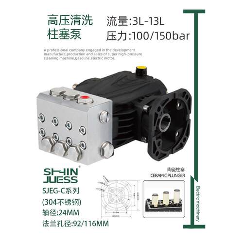耐腐蚀耐温304/316不锈钢压柱塞泵工业泵压泵海水淡化水泵