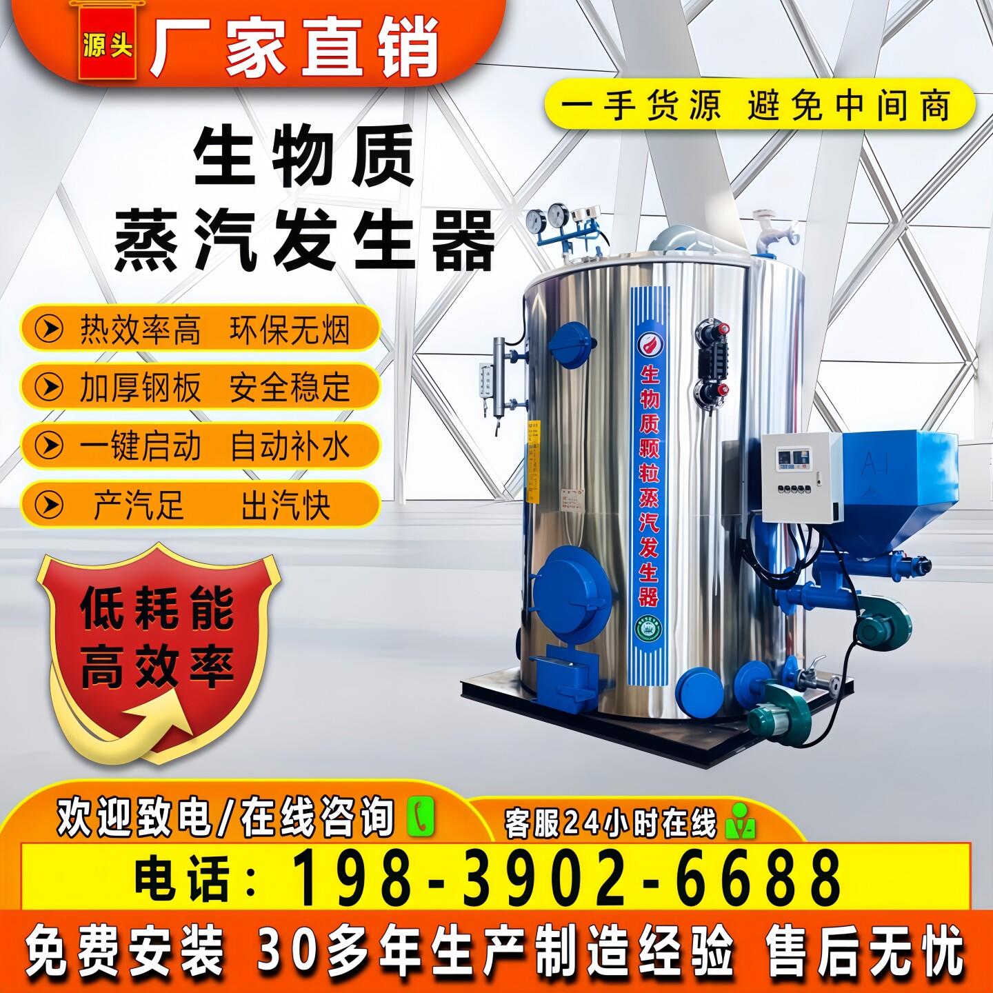 生物质蒸汽产生器全自动化免检燃煤蒸气锅炉生物质颗粒蒸汽产生器