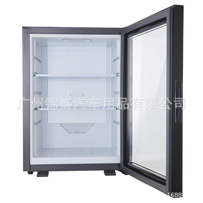 车用冰箱40升普全静音热管玻璃门酒店冰箱