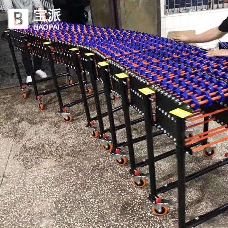 卸货神器滑梯装卸货卸车搬运神器无动力福来轮卸货神器可伸缩升降