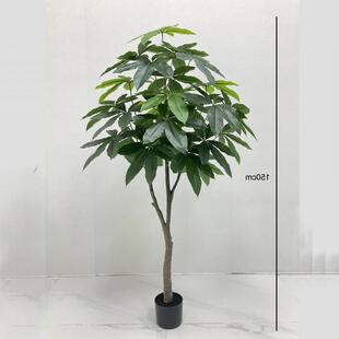 仿真发财树招财树绿植假树造景家居客厅商场店铺酒店餐厅装饰摆件