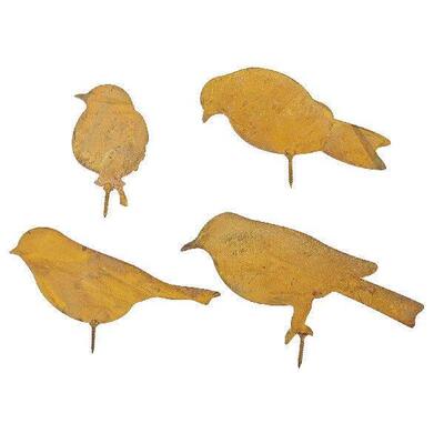 Rust Iron Bird Garden Statue Photo Props Bird Silhouette