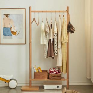 厂家直销简约现代室内落地衣帽架客厅全实木挂衣架卧室日式简易衣