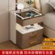 智能床头柜简约现代多功能免安装 储物柜实木家用无线充卧室床边柜