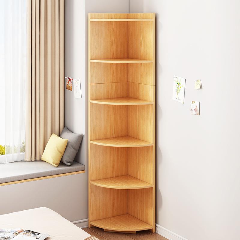 客厅转角柜厨房多格墙角柜卧室简易收纳柜三角形落地置物架书架子