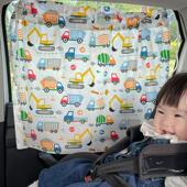 ins汽车遮阳帘侧窗磁吸式 车防晒隔热卡通印花儿童车载遮光窗帘