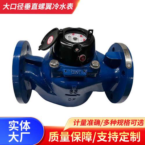 大口径垂直螺翼冷水表机械式法兰水表可拆式水表光电直读水表现货