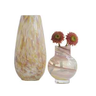 欧式 饰 复古简约风花瓶彩色玻璃花器桌面水培插花容器电视柜玄关装