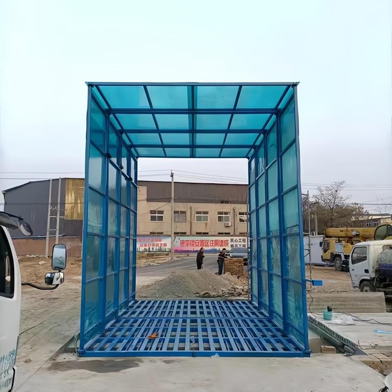 厂家直供封闭式洗轮机高压全自动多规格洗车台市政环保工程洗车机